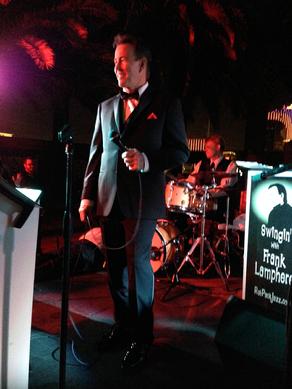 Lamphere sings some Dean Martin songs during a performance at the Palms Casino Resort in Las Vegas  